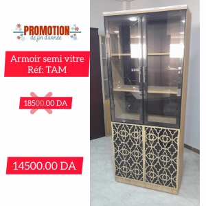 ARMOIR 2 PORTE SEMI VITRE