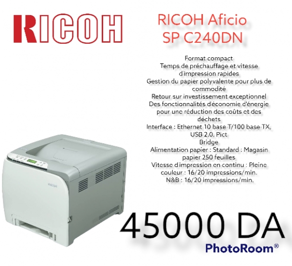 IMPRIMANTE RICOH Aficio SP C240DN