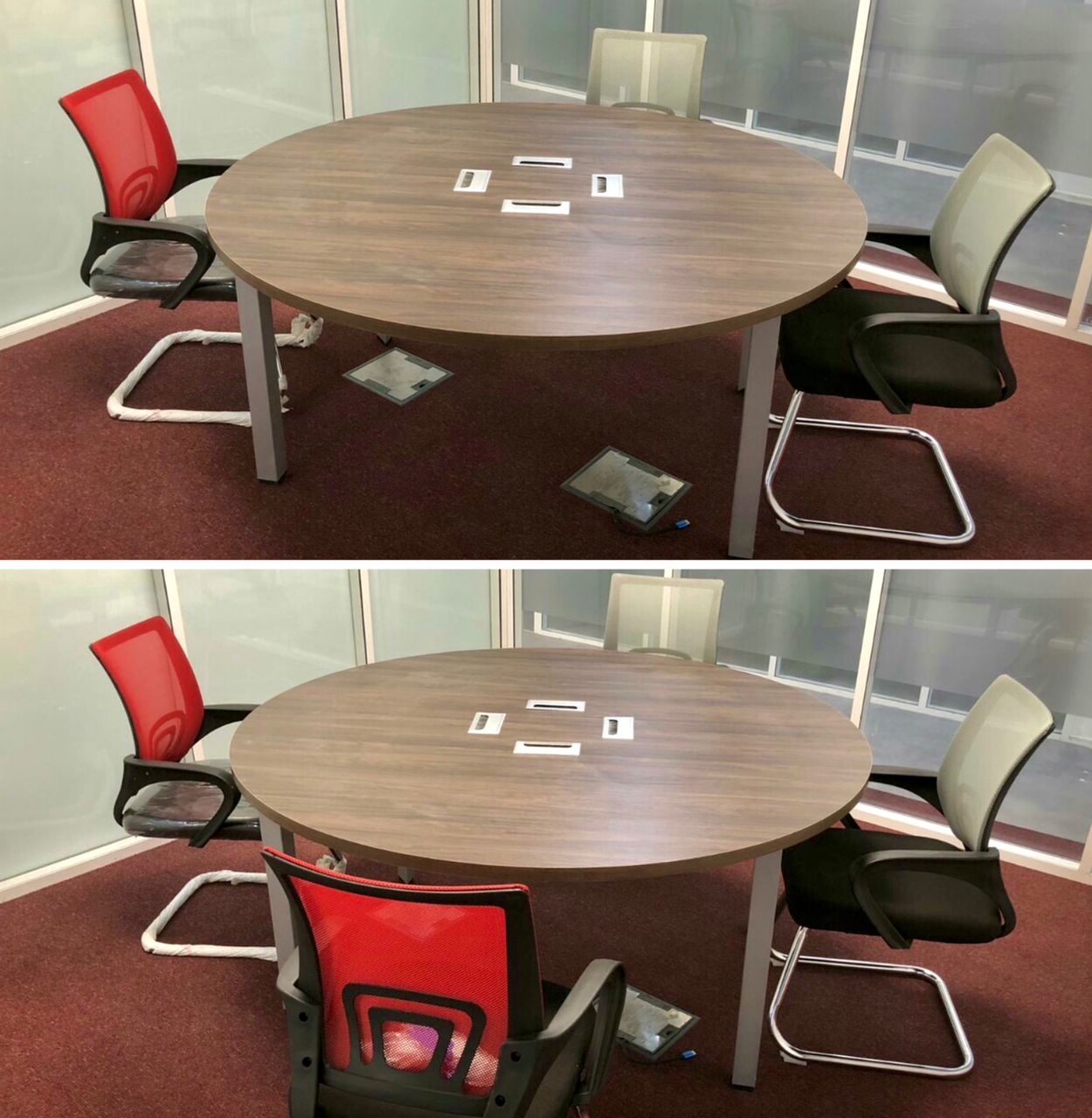 Table de réunion ronde X